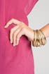 Gold Bangle Stack