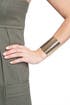 Gold Hammered Cuff by AV Max