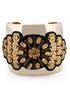 Gold Medallion Cuff by AV Max