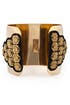 Gold Medallion Cuff by AV Max