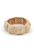 Gold Pave Pyramid Stud Bracelet by CC Skye