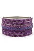 Perfect Plum Bangle Set by Chamak by Priya Kakkar
