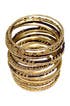 Black & Gold Bangle Set by Cinder & Charm