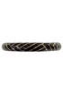 Black Herringbone Bangle by Cinder & Charm