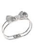 Silver Bow Bangle by Cinder & Charm