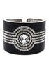 Black Deco Cuff by Kenneth Jay Lane