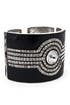 Black Deco Cuff by Kenneth Jay Lane