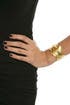 Gold Leaf Cuff by Kenneth Jay Lane