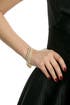 Gold Solitaire Bangle Set by Lisa Freede