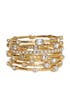 Gold Scalloped Bangle Set by RJ Graziano