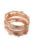Rose Gold Scalloped Bangle Set by RJ Graziano