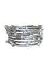 Silver Scalloped Bangle Set by RJ Graziano