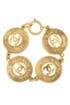 Vintage Chanel Antiqued CC Bracelet by WGACA Vintage