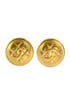 Vintage Chanel Quilted Shield Earrings by WGACA Vintage
