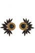 Burst and Chain Earrings by Elizabeth Cole