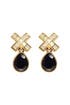 Noir Marks the Spot Earring by Oscar de la Renta