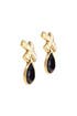 Noir Marks the Spot Earring by Oscar de la Renta