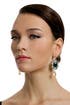 Entrapping Emerald Stone Drop Earrings by Anton Heunis