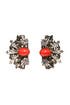 Red Lotus Earrings by Anton Heunis