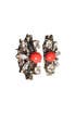 Red Lotus Earrings by Anton Heunis