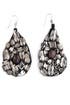 Hematite Glitzy Glam Earrings by AV Max