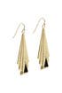 Pleated Deco Fan Earring by AV Max