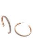 Gold Crystal Hoop Earrings by Azaara