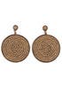 Gold Disc Earrings by Azaara