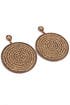 Gold Disc Earrings by Azaara