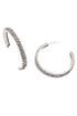 Silver Crystal Hoop Earrings by Azaara