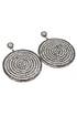 Silver Disc Earrings by Azaara