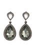 Smokey Drop Earrings by Azaara