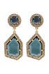 Blue Ice Crystal Earrings by Badgley Mischka Jewelry