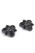 Black Crystal Cluster Earrings