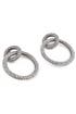 Pave Double Hoop Earrings by CC Skye