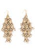 Gold Tiered Earrings by Chamak by Priya Kakkar