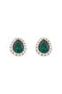 Emerald Pear Stud Earrings by Ciner