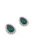 Emerald Pear Stud Earrings by Ciner