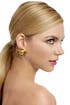 Vintage Chanel Cross Ribbon Earrings by Decades Vintage