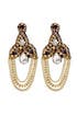 Bronze Palace Chandelier Earrings by Deepa Gurnani