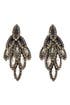 Jet Ombre Bacall Earrings by Elizabeth Cole