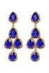 Royal Blue Duchess Earring by Erickson Beamon
