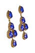 Royal Blue Duchess Earring by Erickson Beamon