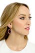Pink and Pearl Drop Earrings by Gerard Yosca