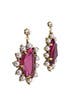 Pink and Pearl Drop Earrings by Gerard Yosca