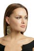 Gold Metal Fringe Earrings by House of Harlow 1960