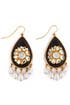 Polki Pearl Earrings by Isharya