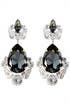 Smokey Crystal Crown Earrings by Janis Savitt