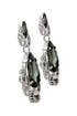 Smokey Crystal Crown Earrings by Janis Savitt