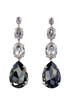 Smokey Crystal Drop Earrings by Janis Savitt